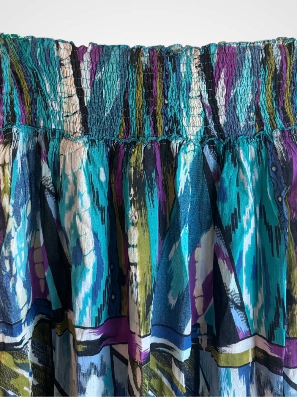 RAGA Multicolor Maxi Skirt in Teal, Blue & Purple NWOT - Picture 5 of 9